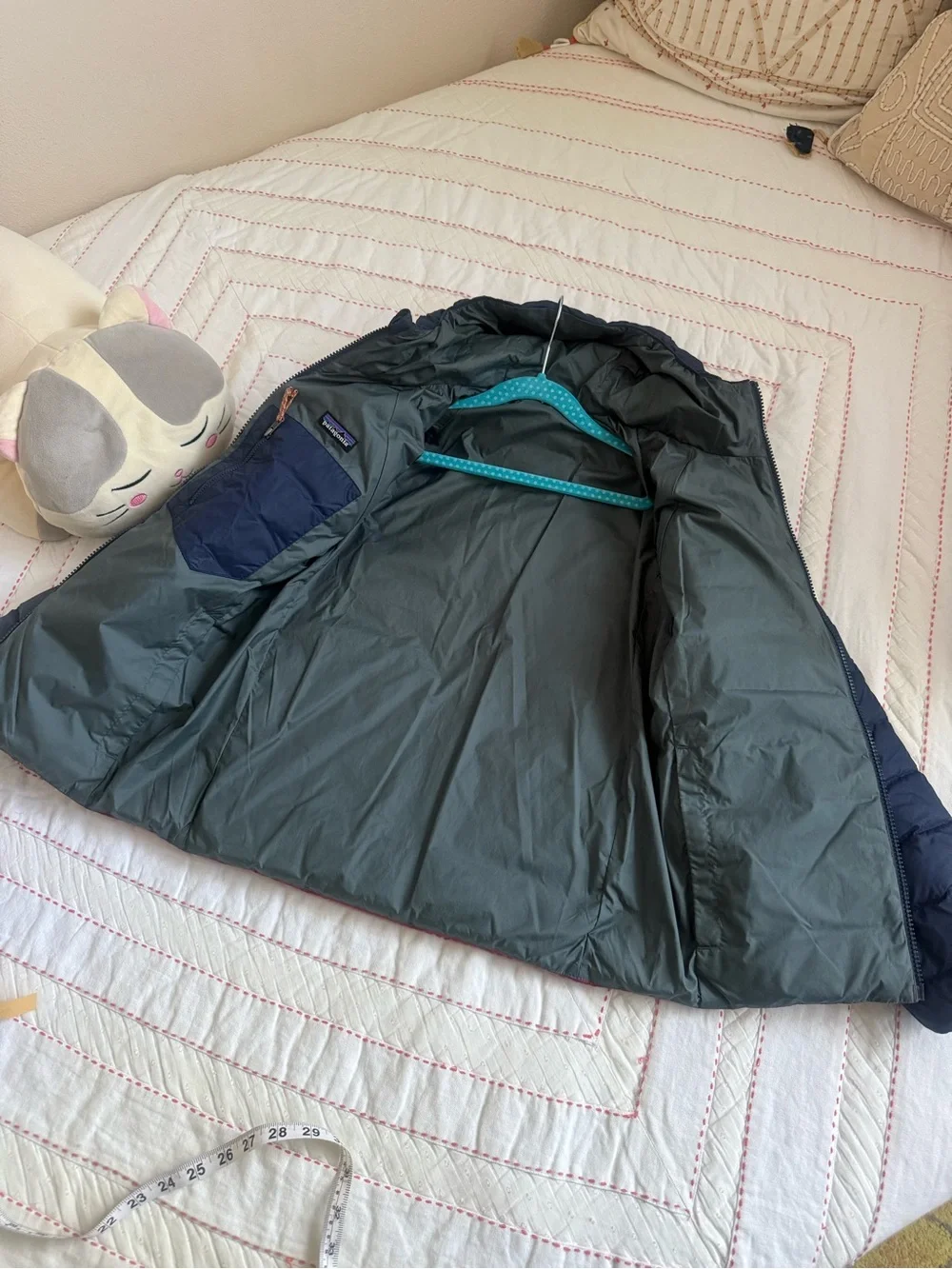 Patagonia Kids Colorblock Down Puffer Jacket Size M 10